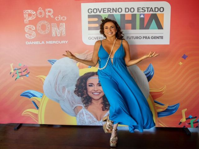 Daniela Mercury confirma Pôr do Som com o patrocínio do Governo da Bahia