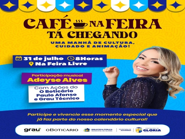 “Café na Feira” promove mais uma manhã de cultura, cuidado e animação em Glória