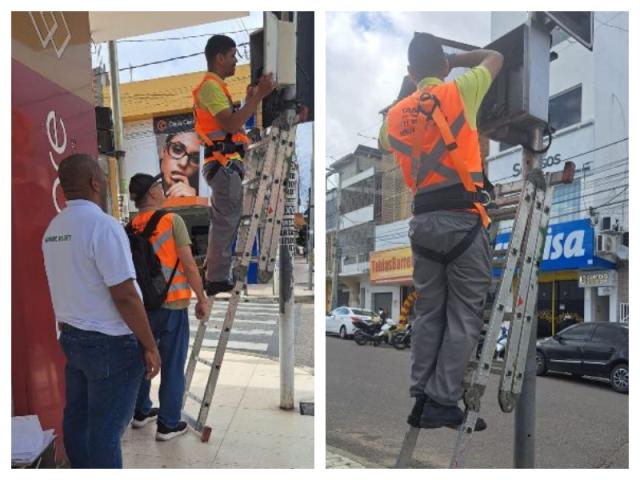 Prefeitura de Paulo Afonso intensifica manutenção de semáforos para garantir segurança no trânsito