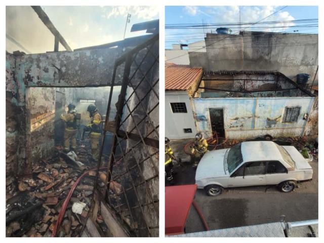 15º BBM atende ocorrência de incêndio em residência abandonada no centro de Paulo Afonso