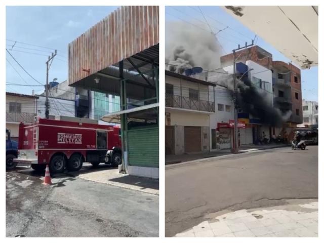 Corpo de Bombeiros Militar atua em incêndio em edifício residencial em Paulo Afonso