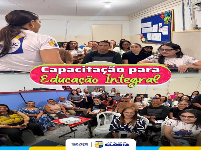 Prefeitura de Glória realiza formação com monitores do Tempo Integral da rede municipal