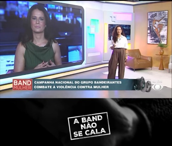 Band Mulher repercute campanha nacional “A Band Não Se Cala” em defesa das mulheres