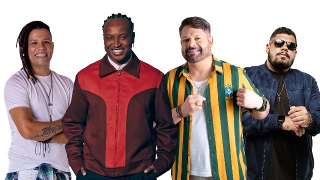 Thiaguinho comanda a festa na Arena Brasil em dia de Brasil x Noruega pelas oitavas da Copa do Mundo