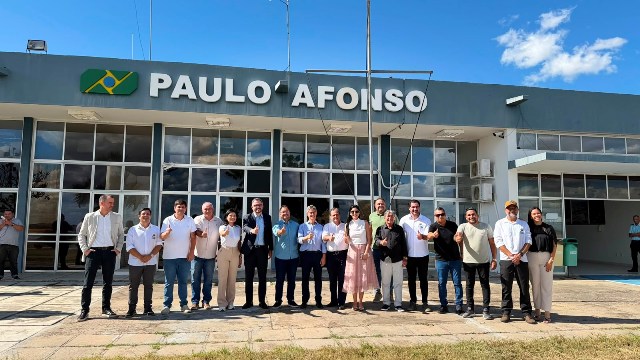 Ministro Tomé Franca reafirma ao lado do prefeito Mário Galinho investimentos no Aeroporto de Paulo Afonso