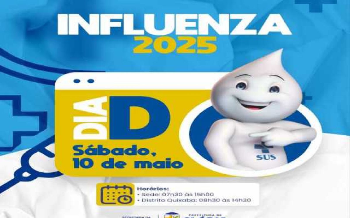 Prefeitura de Glória realiza Dia D de Vacinação contra a Influenza neste sábado (10)
