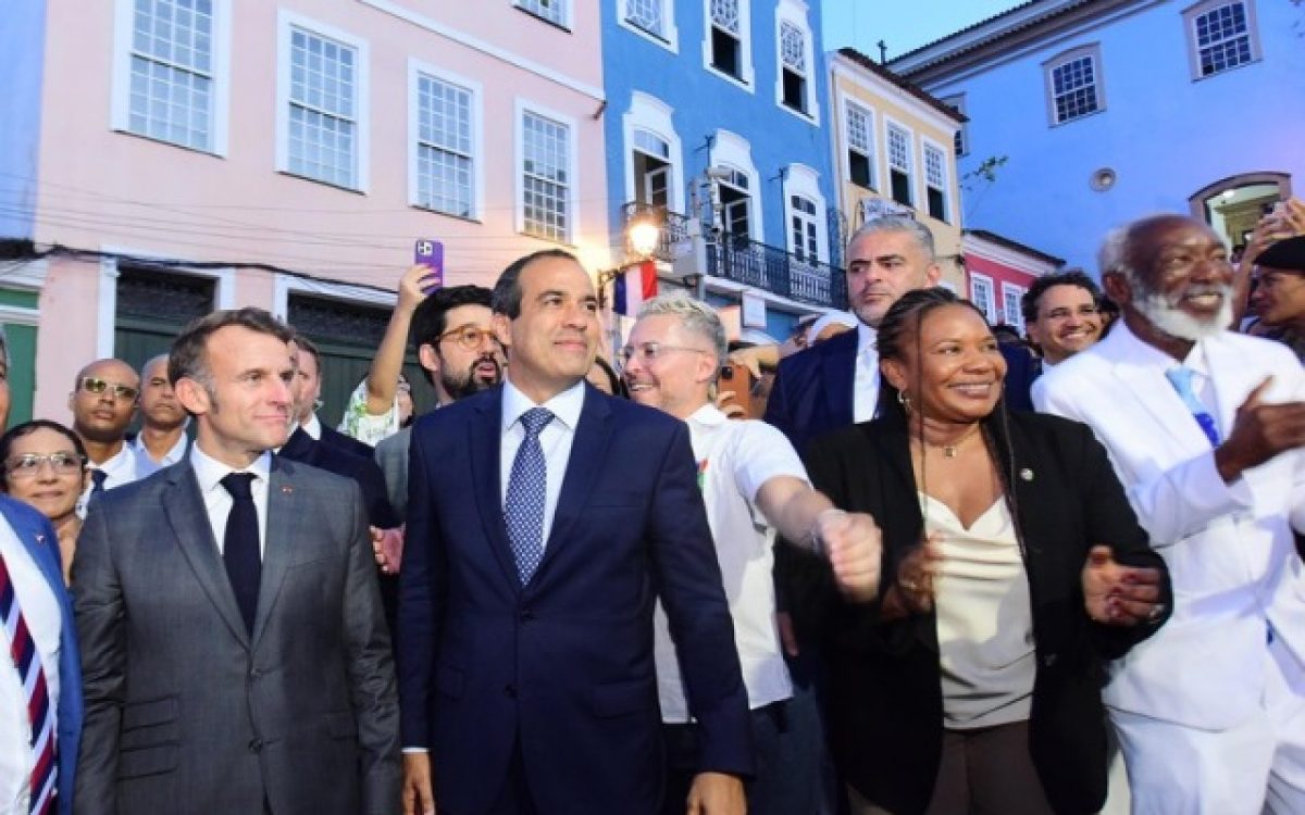 Prefeito Bruno Reis recepciona presidente da França, Emmanuel Macron, e participa de abertura do Festival Nosso Futuro França-Brasil