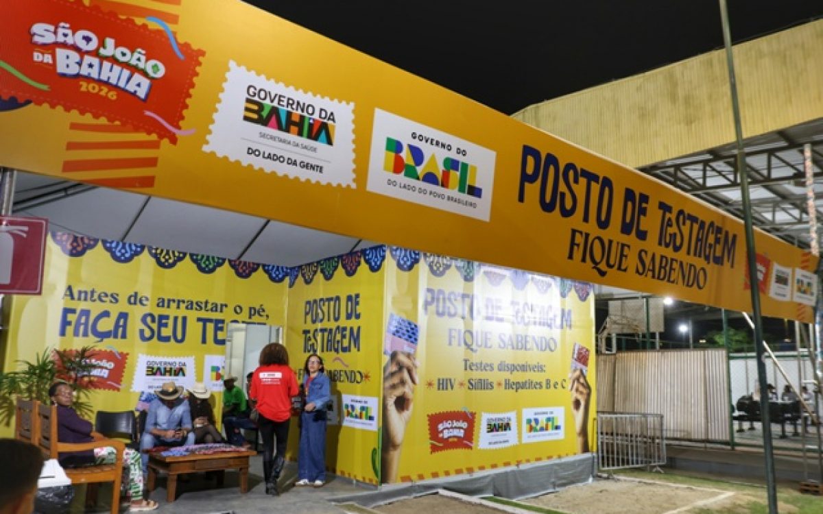 Iniciativa da Sesab, estratégia de testagem para ISTs soma mais de 1,6 mil exames em três dias e se consolida no São João de Cruz das Almas