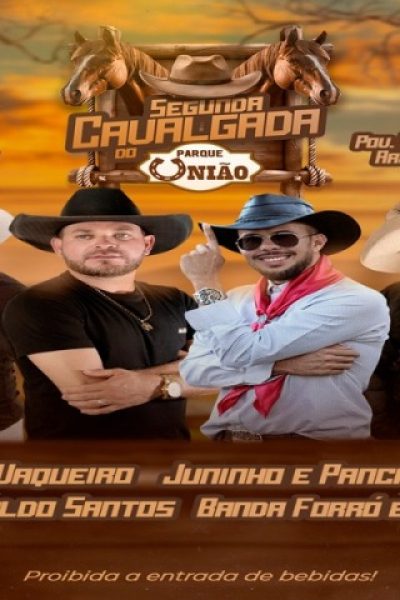 Cavalgada do Parque União acontece dia 19 de julho, em Araçás (BA)