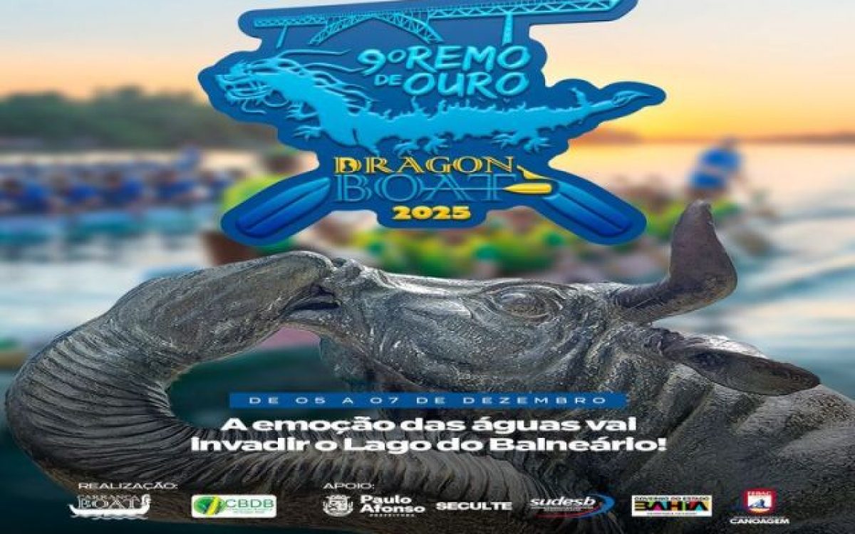 De 05 a 07 de dezembro tem Remo de Ouro na cidade mais bonita do Brasil!