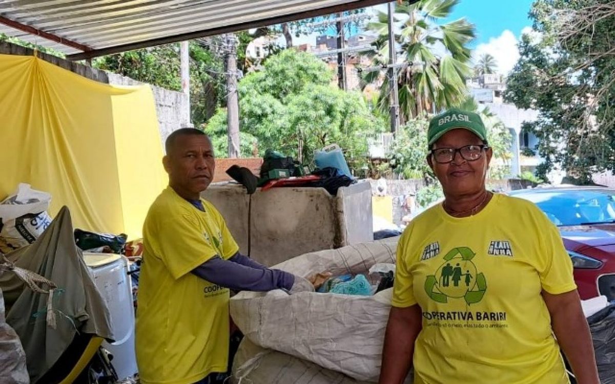 Reciclagem contribui para a geração renda em cooperativa de Salvador