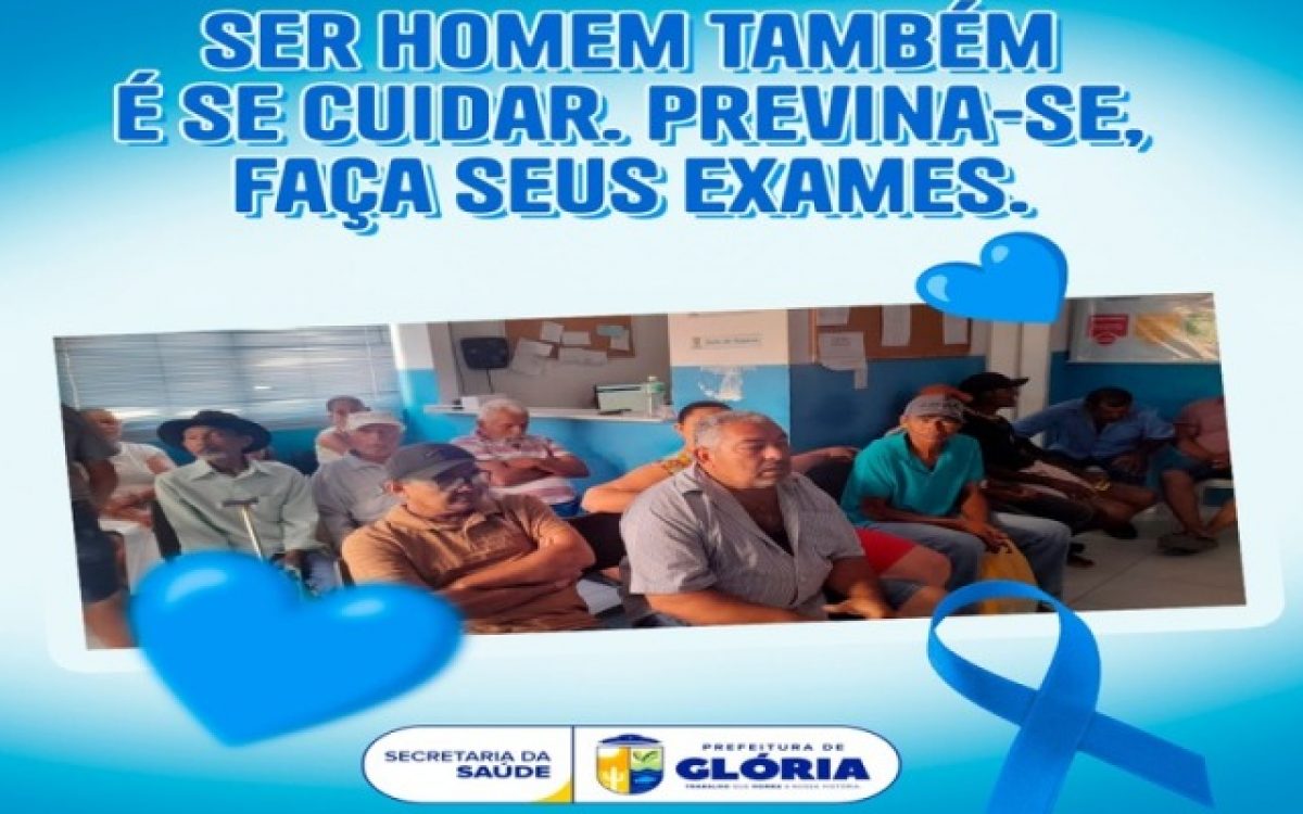 Prefeitura Municipal de Glória dá início às ações do Novembro Azul com foco na saúde do homem e no combate ao diabetes