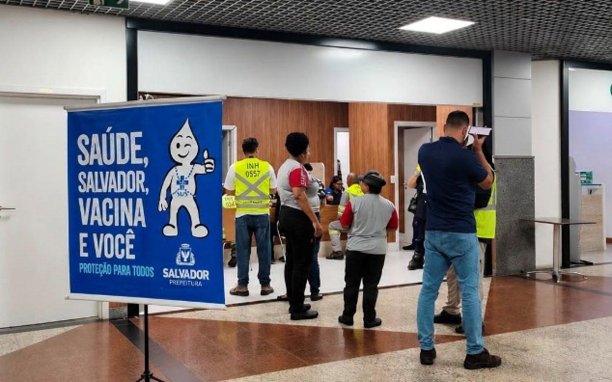 Aeroporto de Salvador recebe posto de vacinação gratuita durante o mês de julho