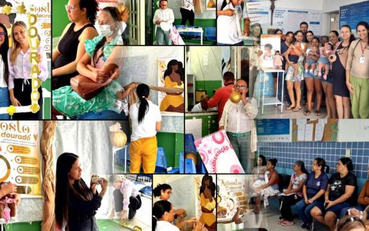 Agosto Dourado: Secretaria de Saúde intensifica ações de incentivo ao aleitamento materno