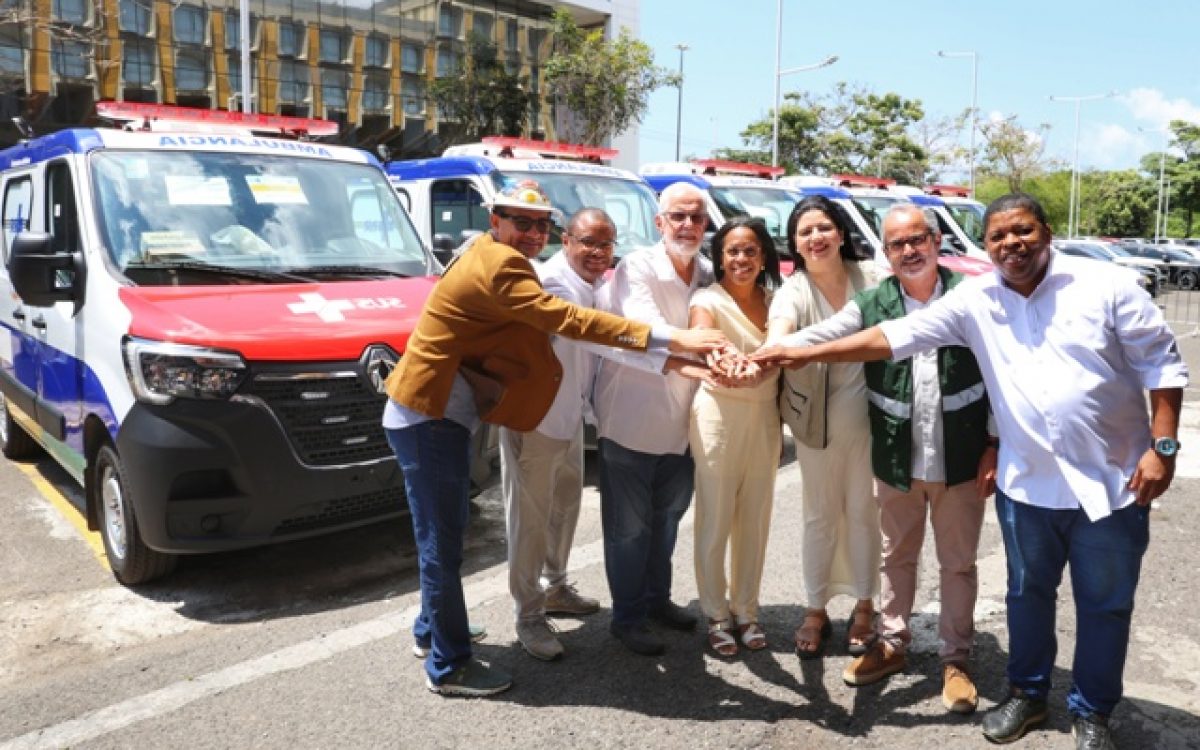 Bahia é contemplada com dez novas ambulâncias para reforçar serviço do SAMU e transporte de pacientes