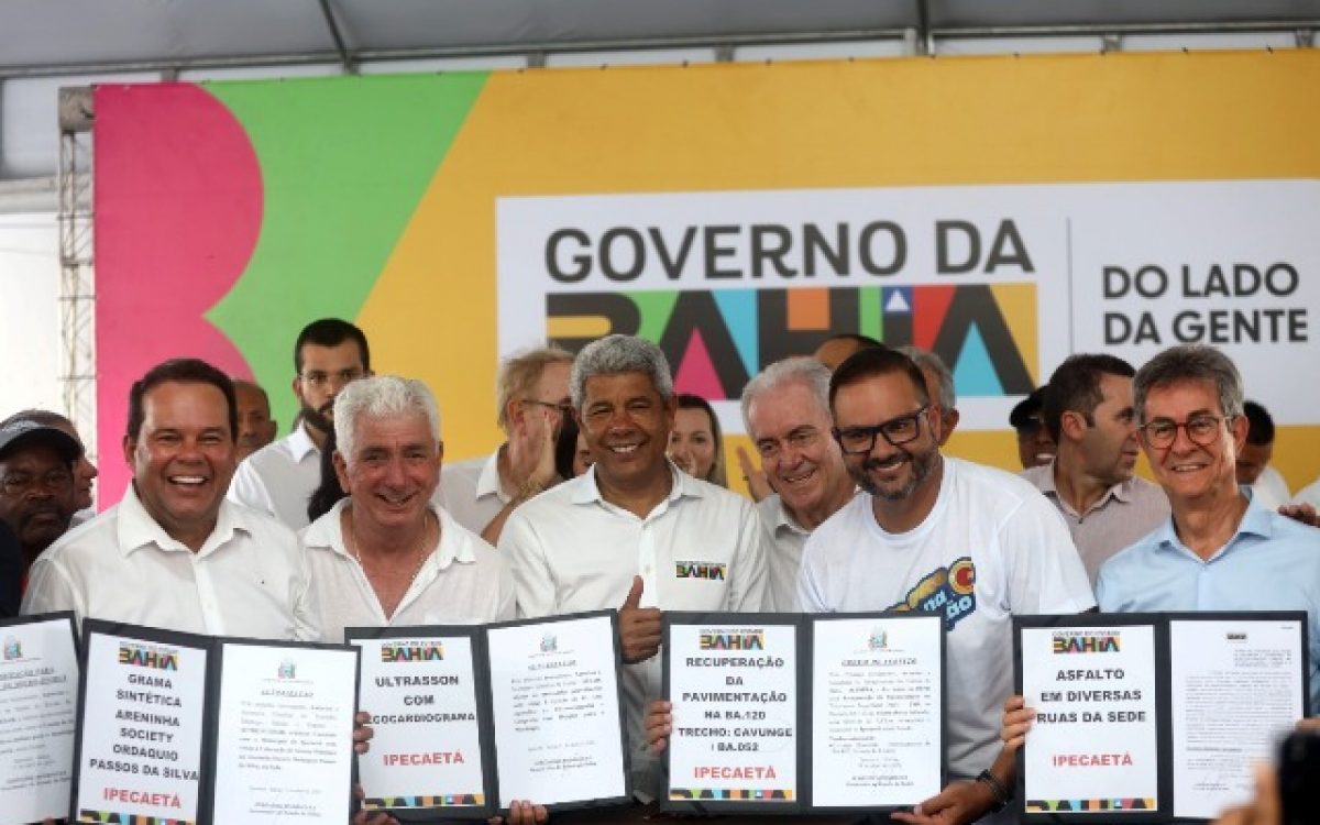 Governador autoriza obras de infraestrutura e educação e reforça serviços em Ipecaetá
