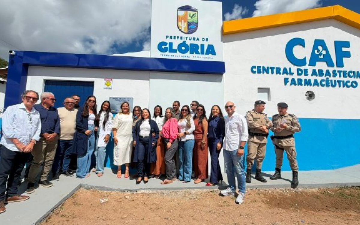 Glória inaugura nova Central de Abastecimento Farmacêutico e retoma o Saúde em Casa