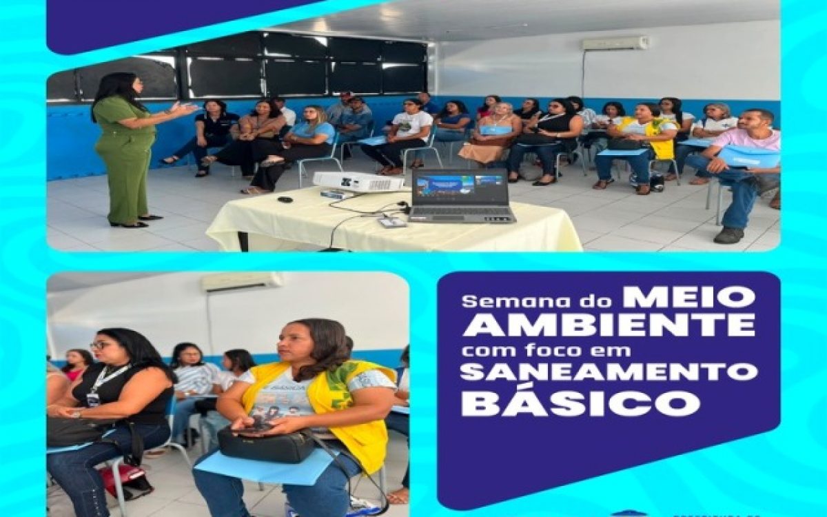 Oficina sobre saneamento básico marca programação da Semana do Meio Ambiente em Glória