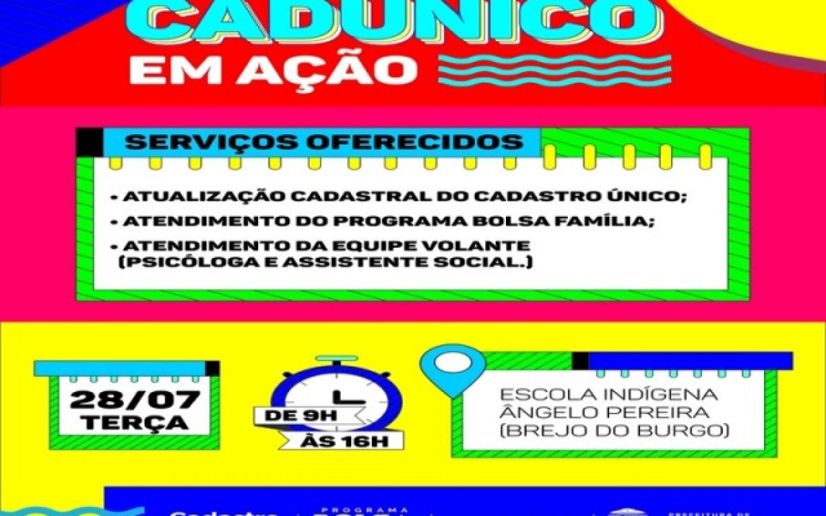 CadÚnico em Ação leva serviços de assistência social ao Brejo do Burgo