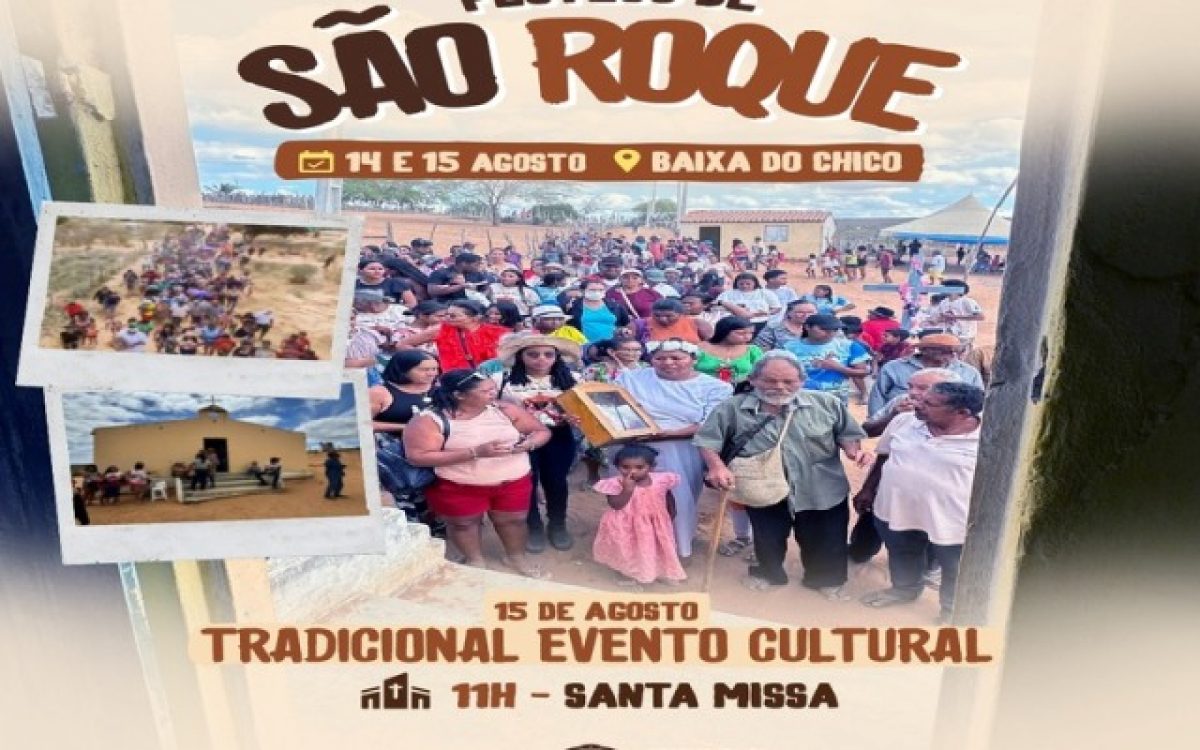 Baixa do Chico celebra o tradicional Festejo de São Roque