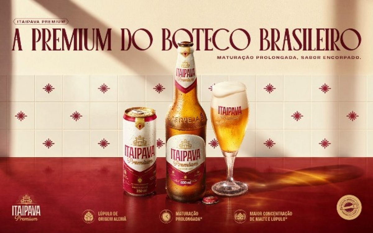 Grupo Petrópolis celebra a cultura de boteco com o lançamento de nova embalagem de Itaipava Premium