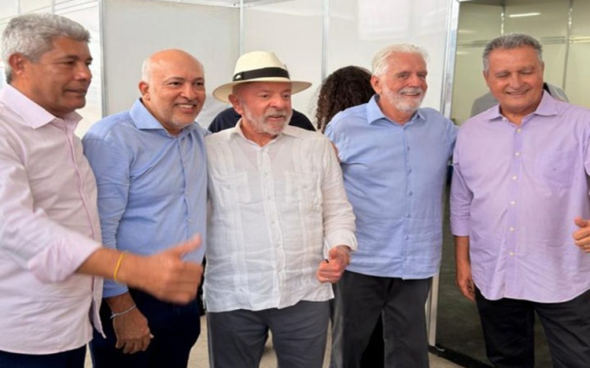 Com Lula e Jerônimo, prefeito Zezinho Oliveira acompanha início das obras da ponte Salvador–Itaparica