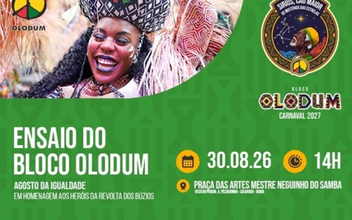 Olodum transforma memória em festa no primeiro ensaio do bloco para o Carnaval 2027