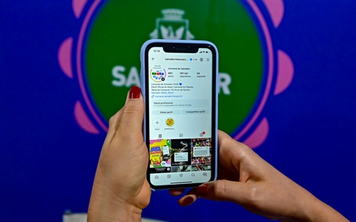 Redes Sociais da Prefeitura de Salvador registram mais de 39 milhões de visualizações durante o Carnaval