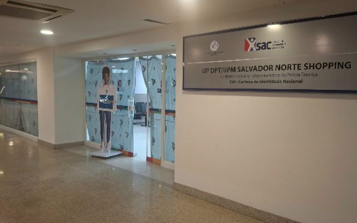 SAC inicia atendimento no Salvador Norte Shopping para emissão da nova CIN, a partir de quarta-feira (2)