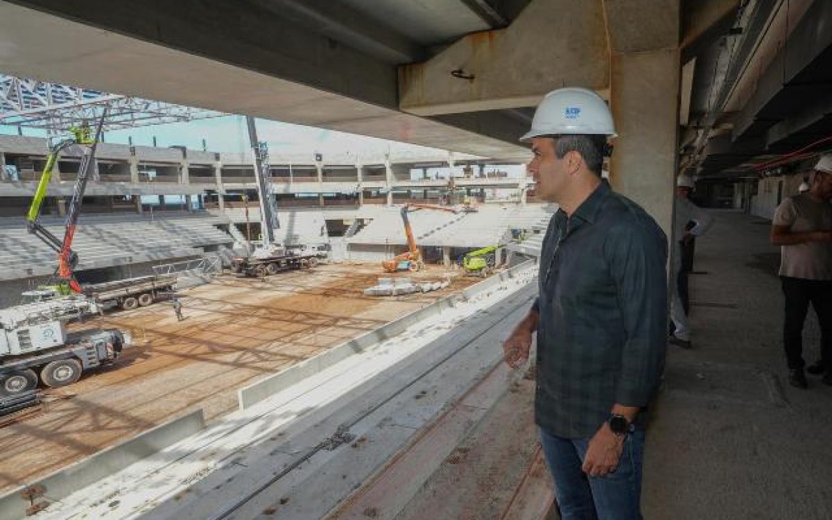 Prefeito Bruno Reis vistoria obras da Arena Multiuso e prevê entrega do equipamento para outubro
