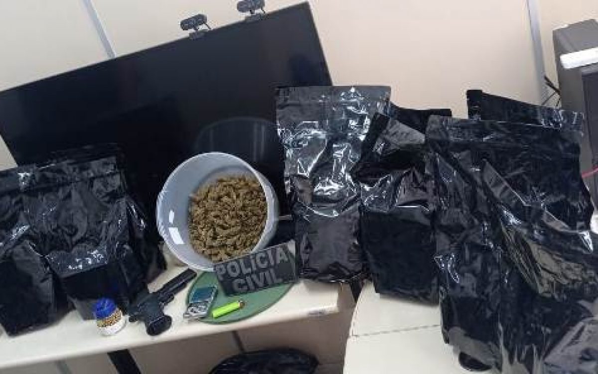 Polícia Civil apreende nove quilos da droga Skank no Alto do Cabrito