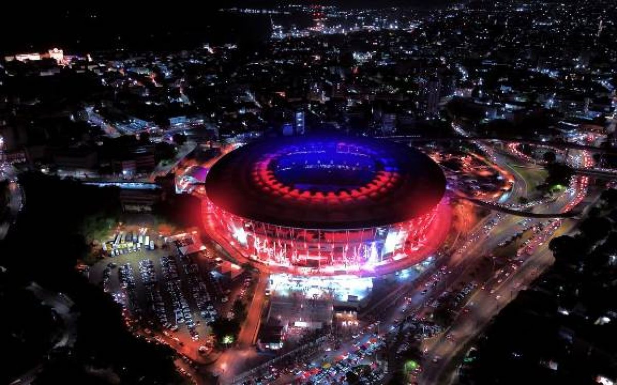 Casa de Apostas Arena Fonte Nova apresenta show de iluminação para a partida entre Bahia e Fluminense