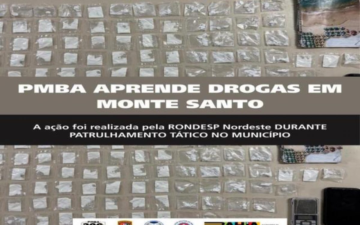POLICIA MILITAR COMBATE AO TRÁFICO EM MONTE SANTO