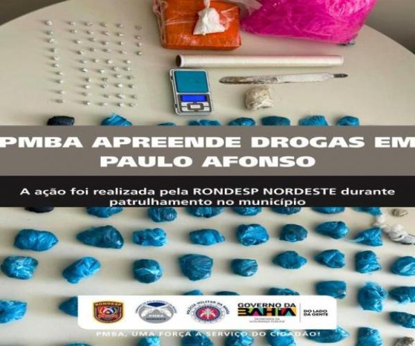 RONDESP NORDESTE PRENDE TRAFICANTE E RESGATA VÍTIMA DE VIOLÊNCIA DOMÉSTICA EM PAULO AFONSO