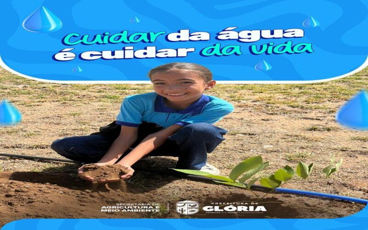 A Prefeitura Municipal de Glória promoveu uma ação educativa em alusão ao Dia Mundial da Água, envolvendo alunos da escola CEAF em uma experiência prática de aprendizado sobre a importância dos recursos hídricos