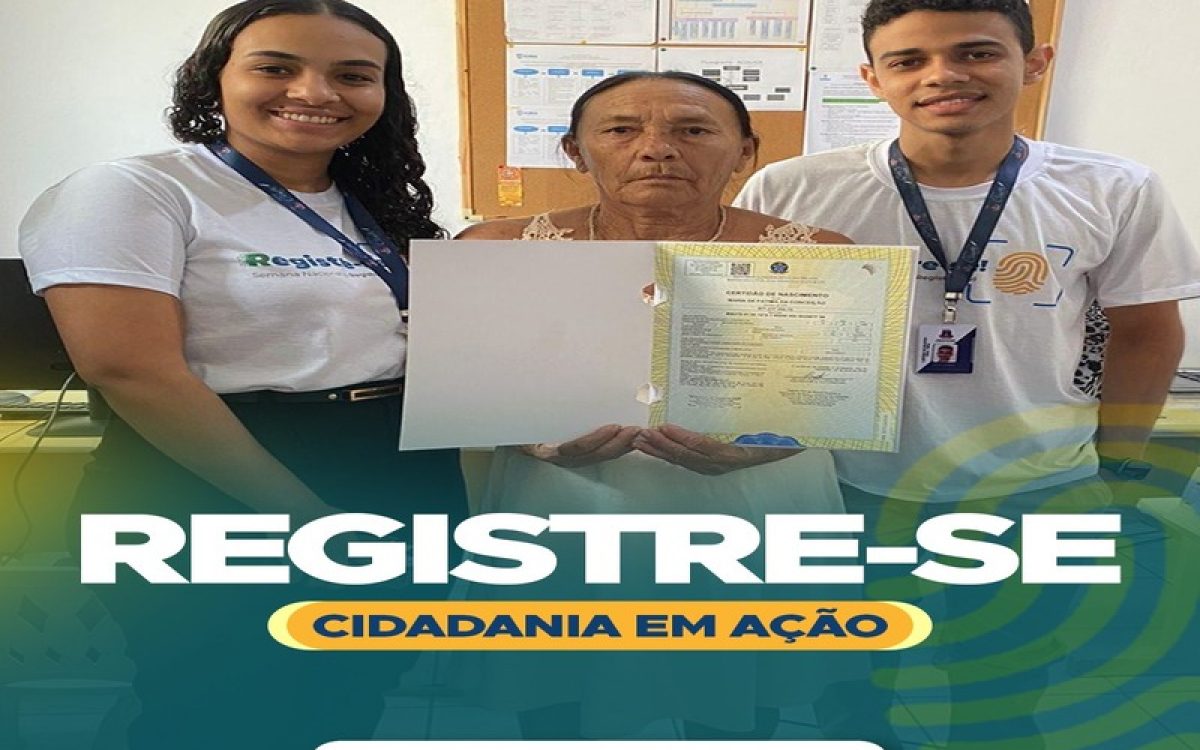 Prefeitura de Glória realiza ação do REGISTRE-SE e garante acesso à documentação civil
