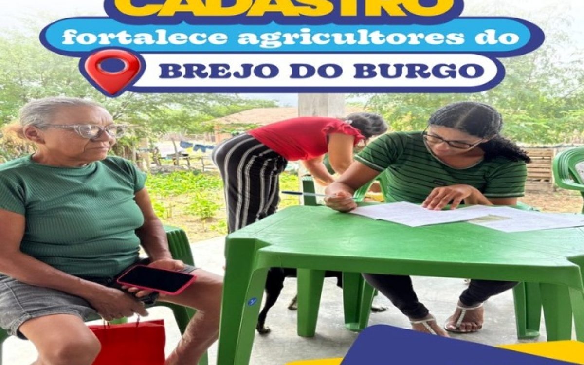 Prefeitura de Glória realiza cadastro de agricultores familiares no Brejo do Burgo