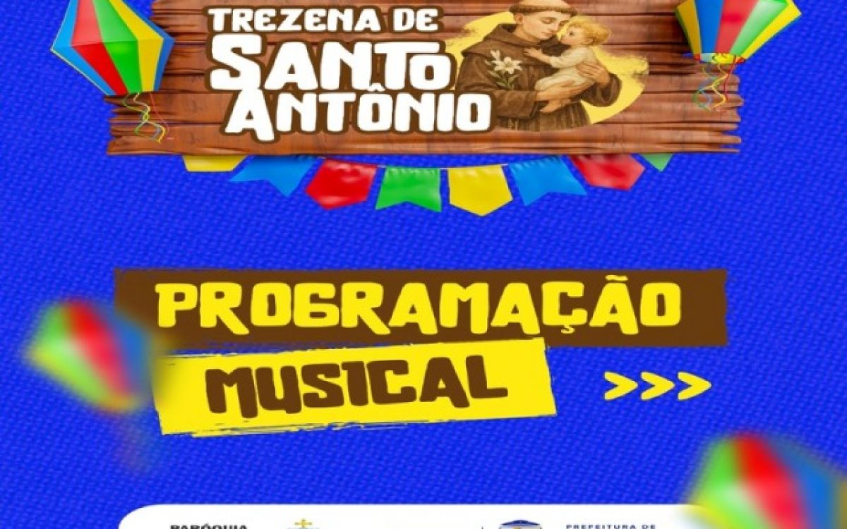 Trezena de Santo Antônio terá programação musical com artistas locais em Glória