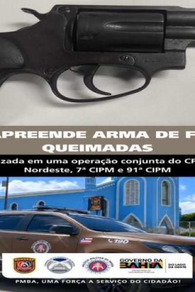 RONDESP NORDESTE CUMPRE MANDADO DE PRISÃO E APREENDE ARMA DE FOGO EM QUEIMADAS