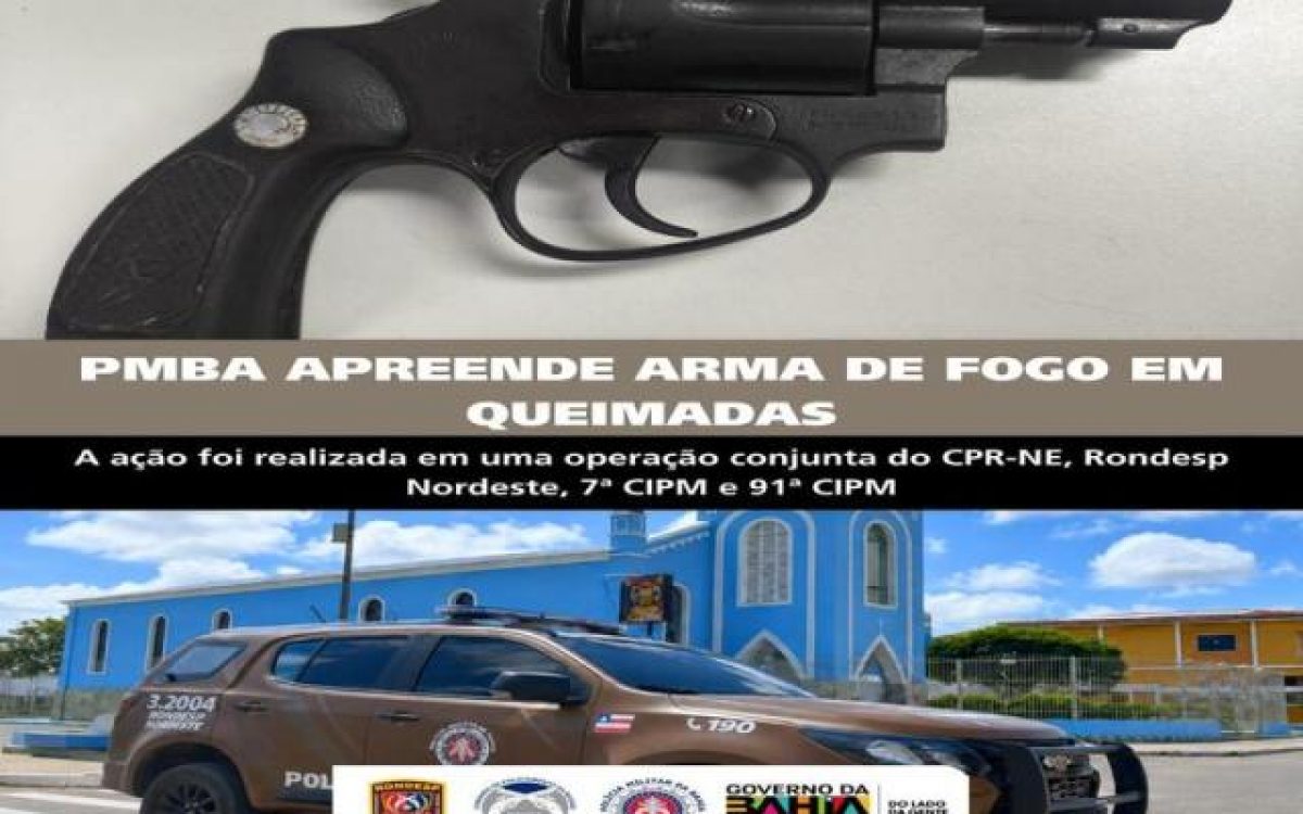 RONDESP NORDESTE CUMPRE MANDADO DE PRISÃO E APREENDE ARMA DE FOGO EM QUEIMADAS