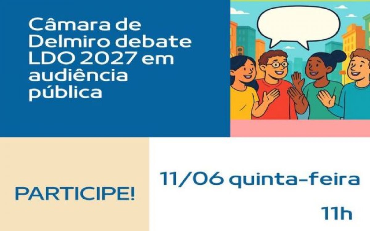 Câmara de Delmiro debate LDO 2027 em audiência pública