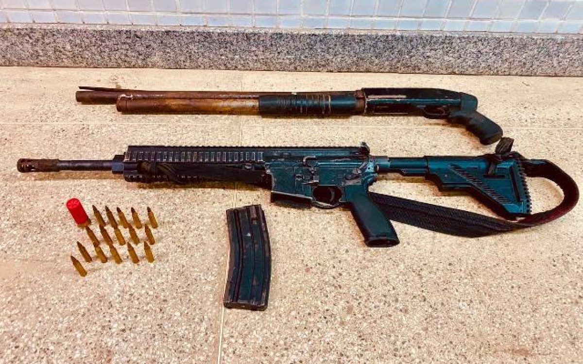 Ação conjunta da Polícia Militar resulta na apreensão do 55° fuzil do ano