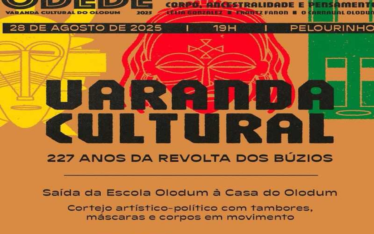 Olodum promove Varanda Cultural em homenagem aos 227 anos da Revolta dos Búzios