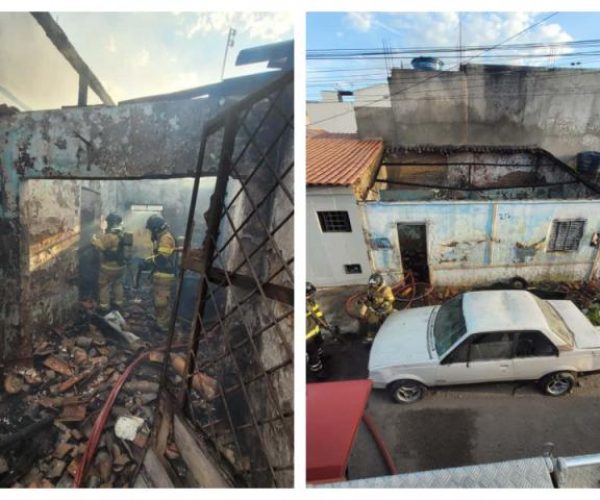 15º BBM atende ocorrência de incêndio em residência abandonada no centro de Paulo Afonso