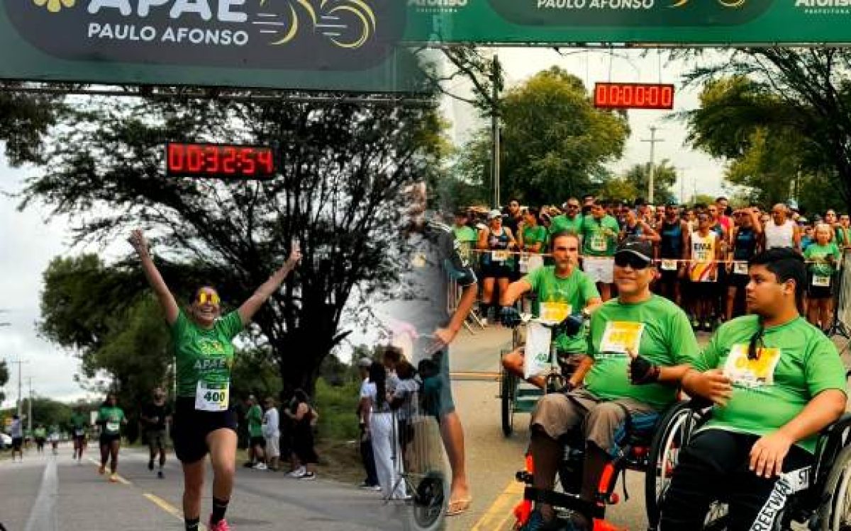2ª Corrida da APAE de Paulo Afonso promove esporte, inclusão e solidariedade