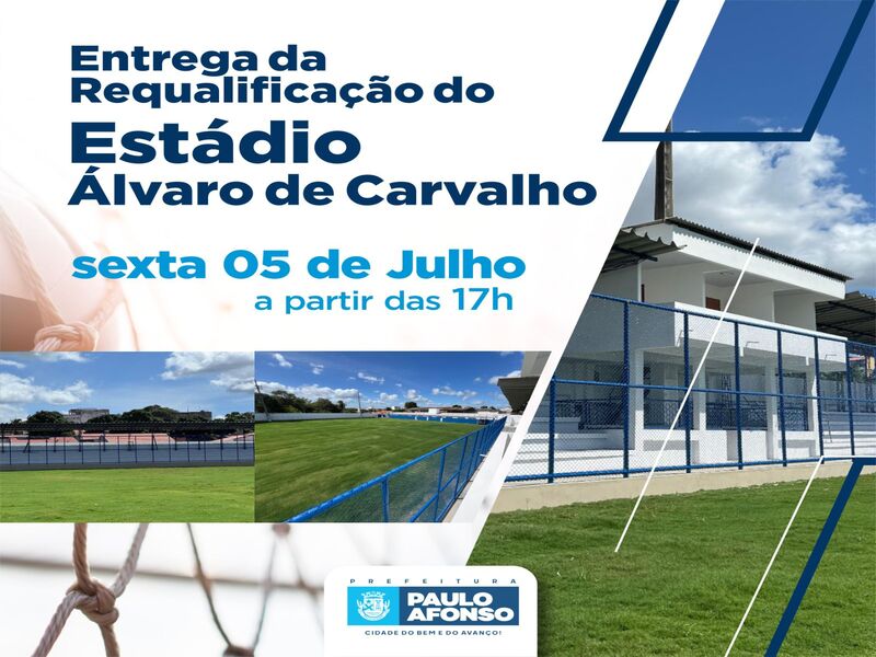 Requalificação do Estádio Álvaro de Carvalho, popularmente conhecido como Rubão, será entregue nesta sexta-feira (5)