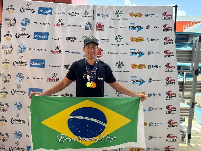 Nadador baiano conquista três medalhas no Campeonato Panamericano Máster 2024