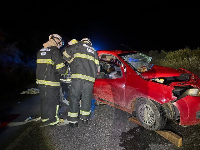 15º BBM atendeu ocorrência de acidente veicular na BR 110