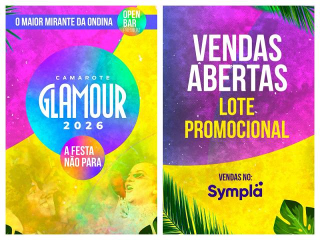 Camarote Glamour Salvador aposta em serviço open bar premium
