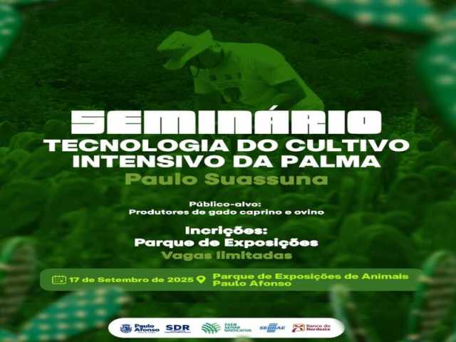 SEMINÁRIO DE TECNOLOGIA DO CULTIVO DE PALMA INTENSIVA